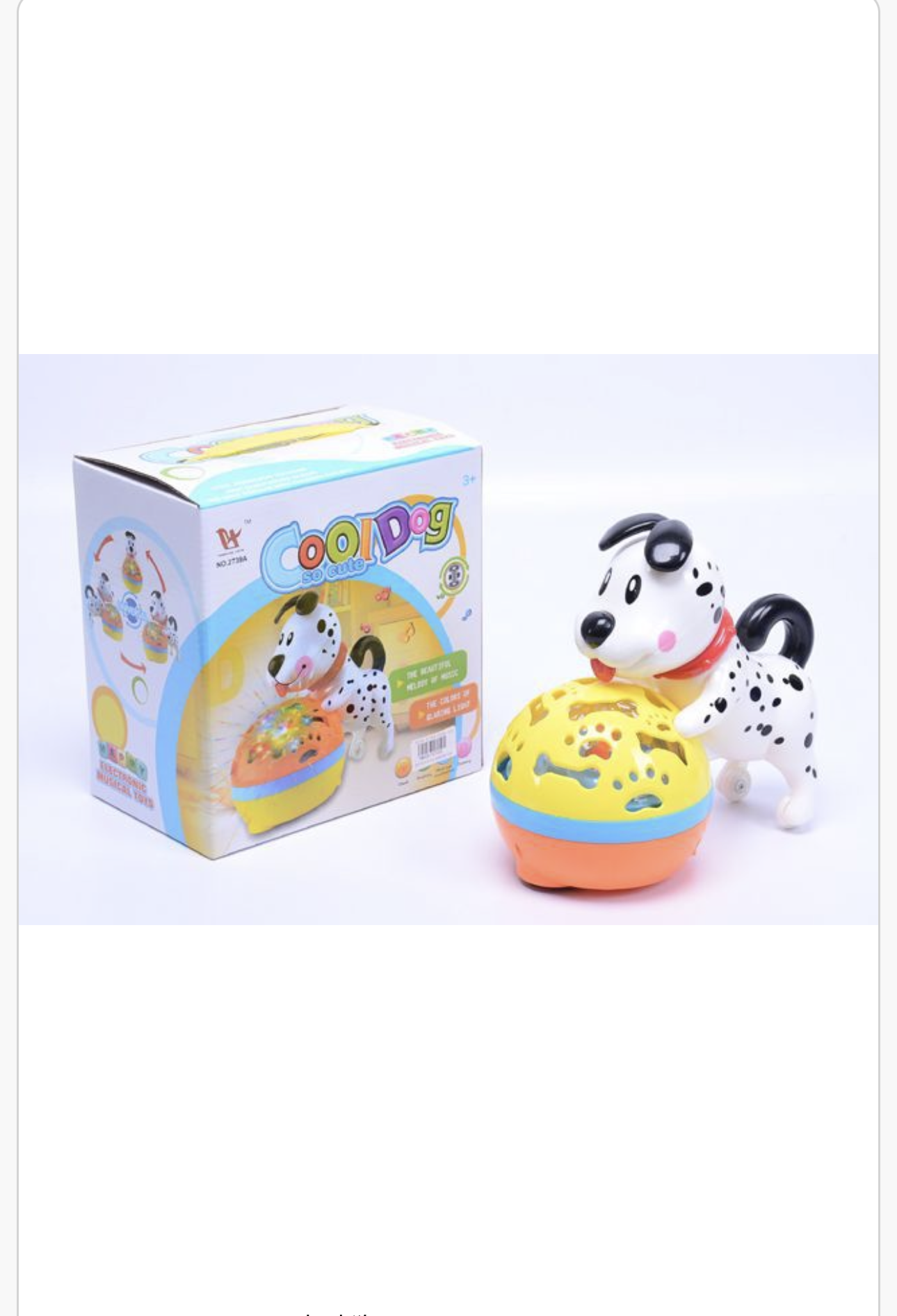 Jucărie interactivă Cool Dog, câine dalmatian, lumini LED colorate
